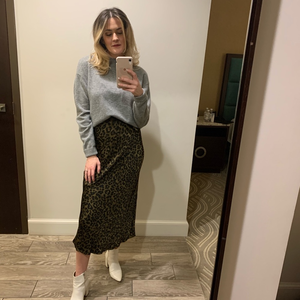 Zara Leopard Slip Dress